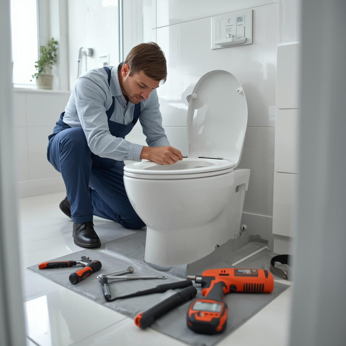 toilet bowl instalation